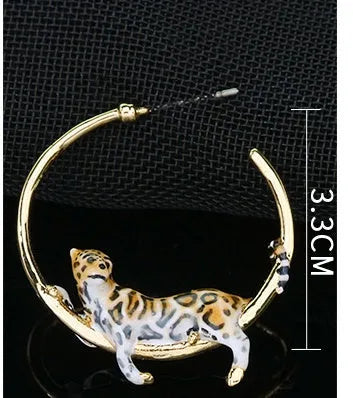 Earrings Personality Temperament Sweet Cool Style Leopard Earring Necklace - Bellarte Enchanté Earrings Personality Temperament Sweet Cool Style Leopard Earring Necklace